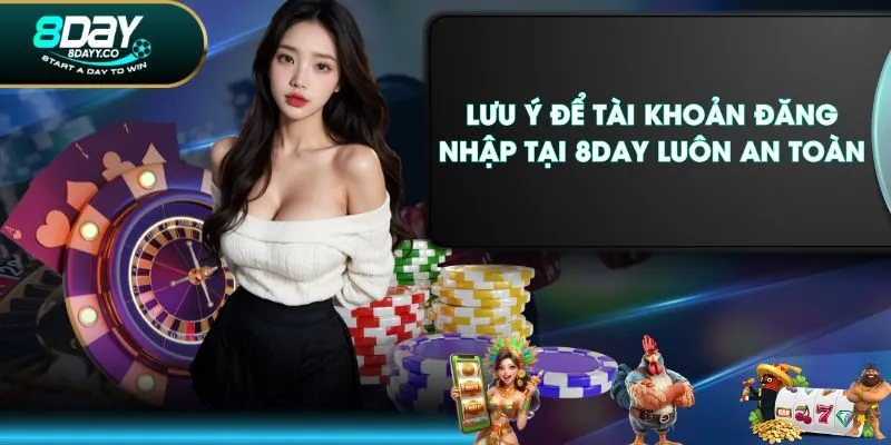 Lưu ý để tài khoản đăng nhập tại 8DAY luôn an toàn