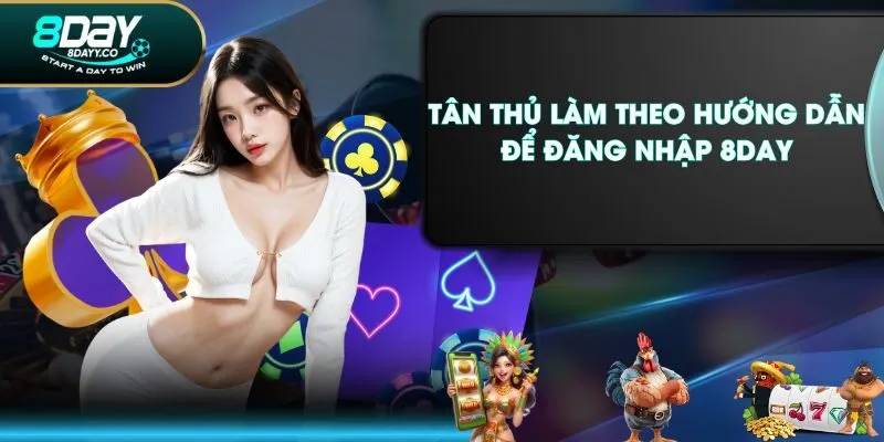 Tân thủ làm theo hướng dẫn để đăng nhập 8DAY
